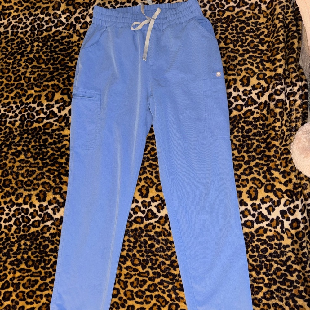 FIGS Livingston Scrub Pants ceil blue size small